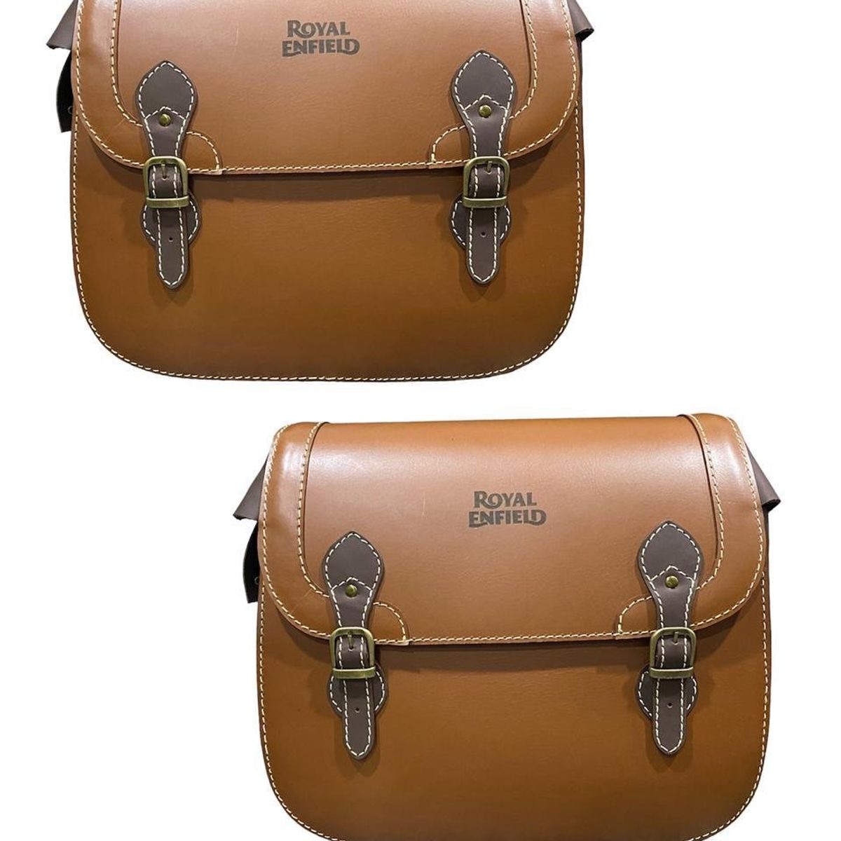 GENERICO - Alforjas En Cuero Para Moto Royal Enfield Super Meteor 650