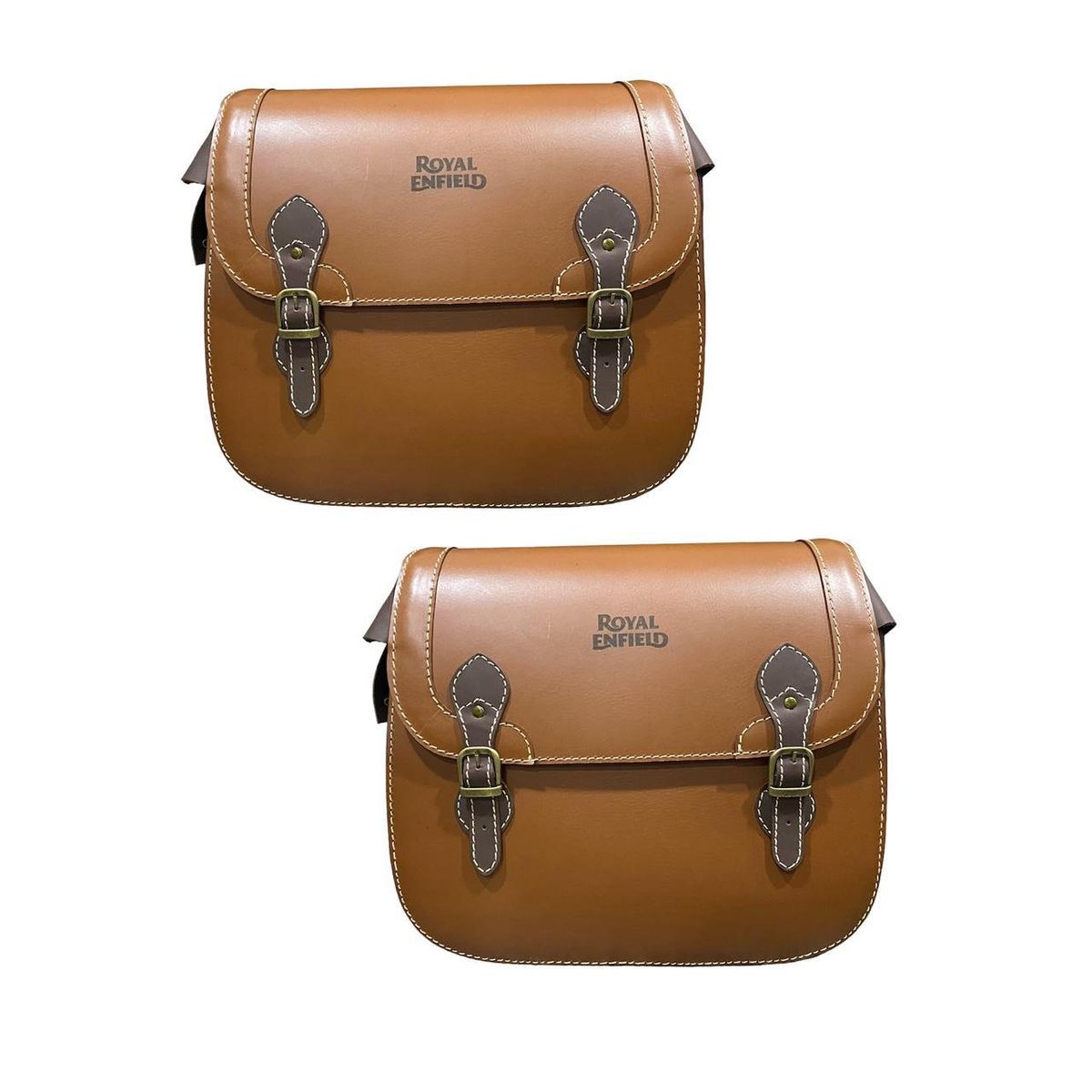 GENERICO - Alforjas En Cuero Para Moto Royal Enfield Super Meteor 650