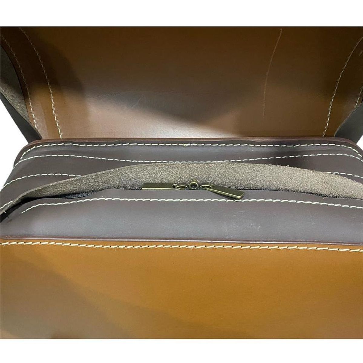 GENERICO - Alforjas En Cuero Para Moto Royal Enfield Super Meteor 650