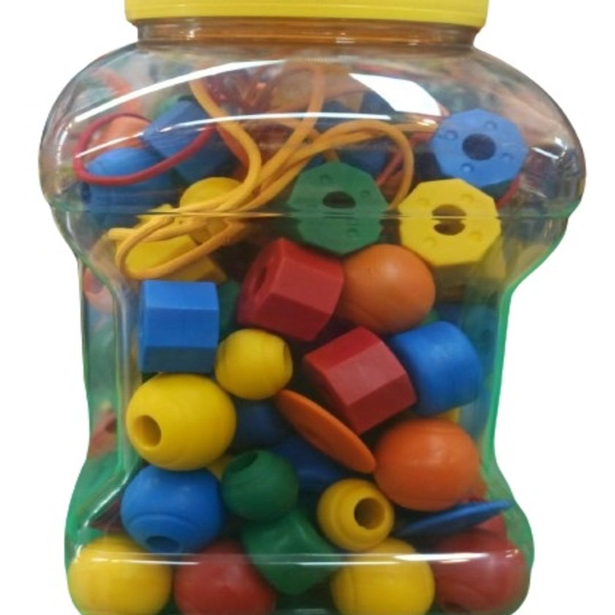 JUGANDO Y EDUCANDO - Set De Cuentas De Colores Para Ensartar 150 Piezas Niños