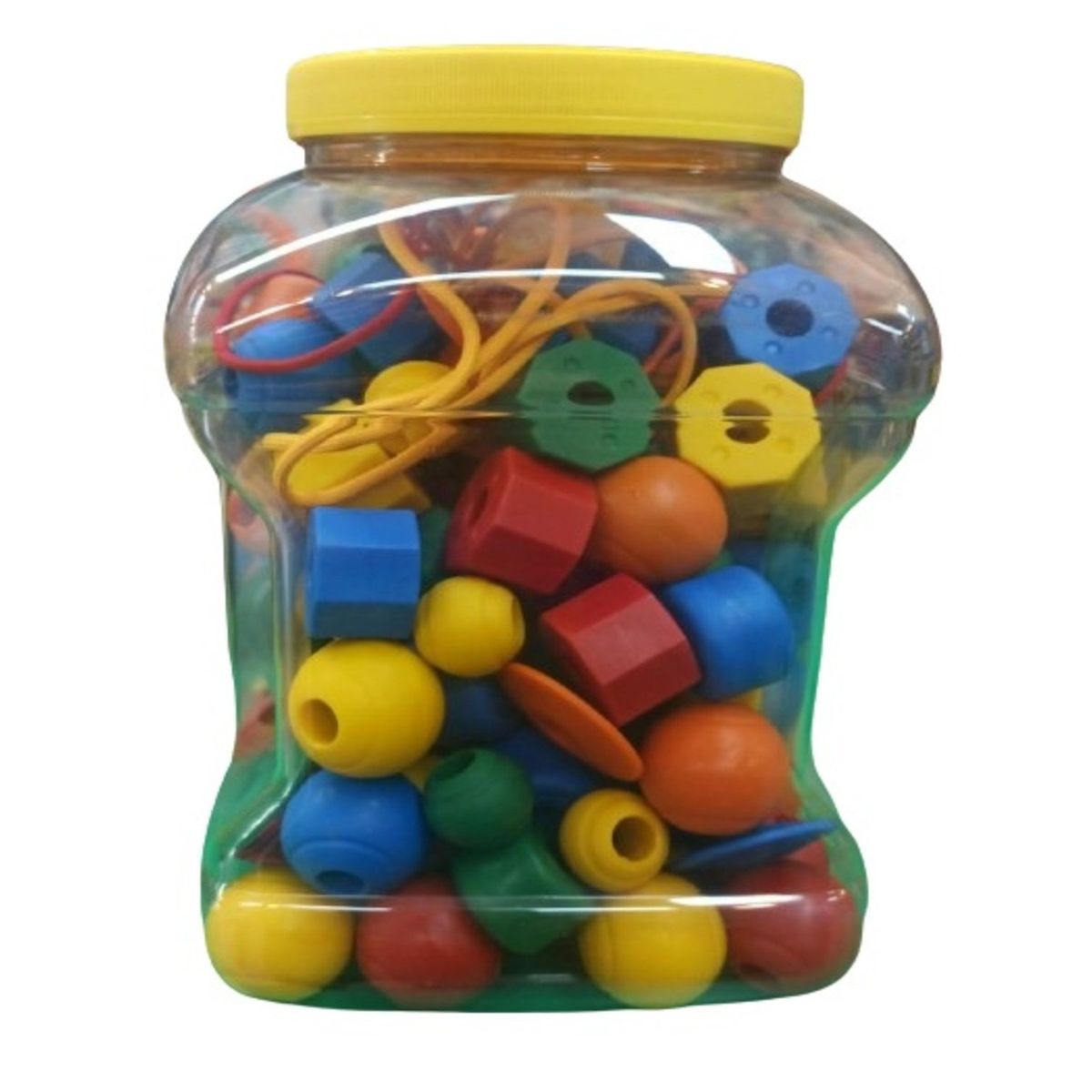 JUGANDO Y EDUCANDO - Set De Cuentas De Colores Para Ensartar 150 Piezas Niños