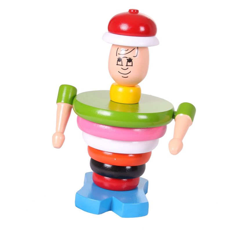 MAFEGO - Juego De Ensarte Cazador Mafego Didáctico Donas Madera