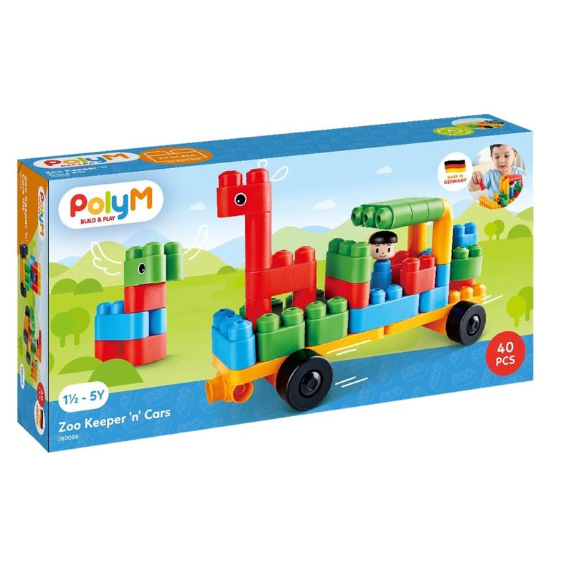 JUGANDO Y EDUCANDO - Set De Construcción Motricidad Guardia Del Zoológico Niños