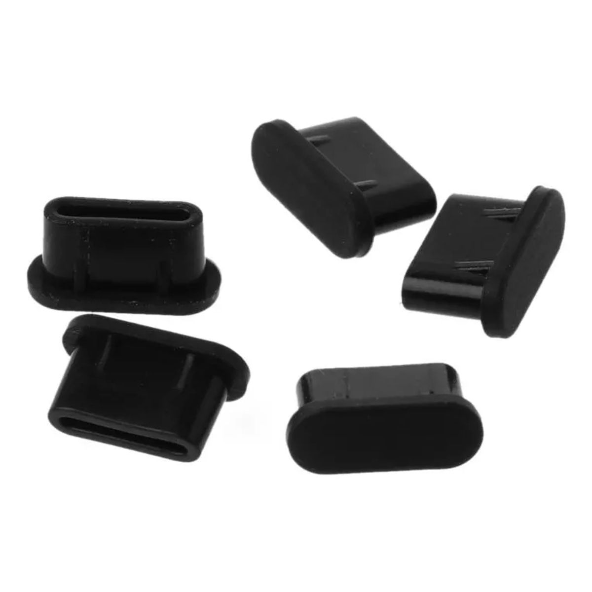 GENERICO - Tapón Antipolvo USB C 5 unidades Portátil Celular Cubierta protector