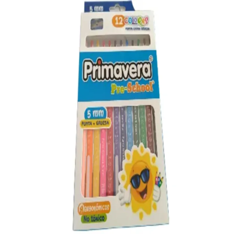 PRIMAVERA - colores primavera x 12 pre school 5mm