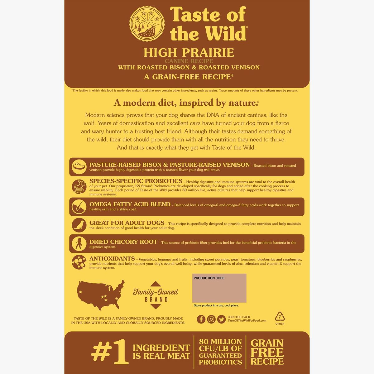 TASTE OF THE WILD - Taste of The Wild High Prairie - 5LB