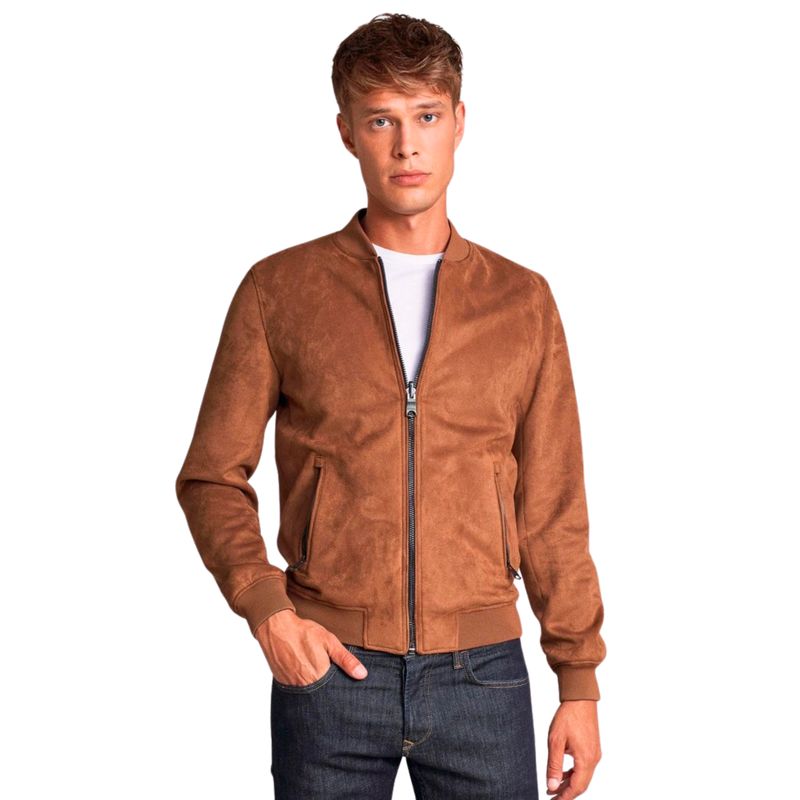 FG STORE - Chaqueta Gamuza Café Hombre