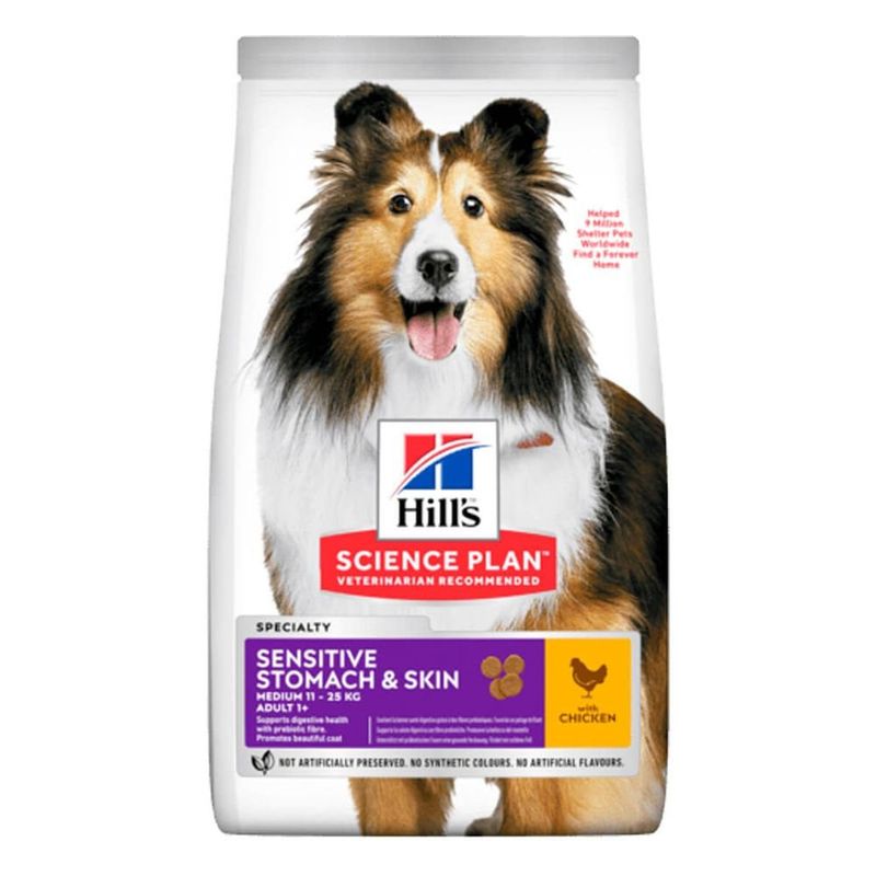 HILLS - Hills Adult Estomago Sensible y Piel 15LB
