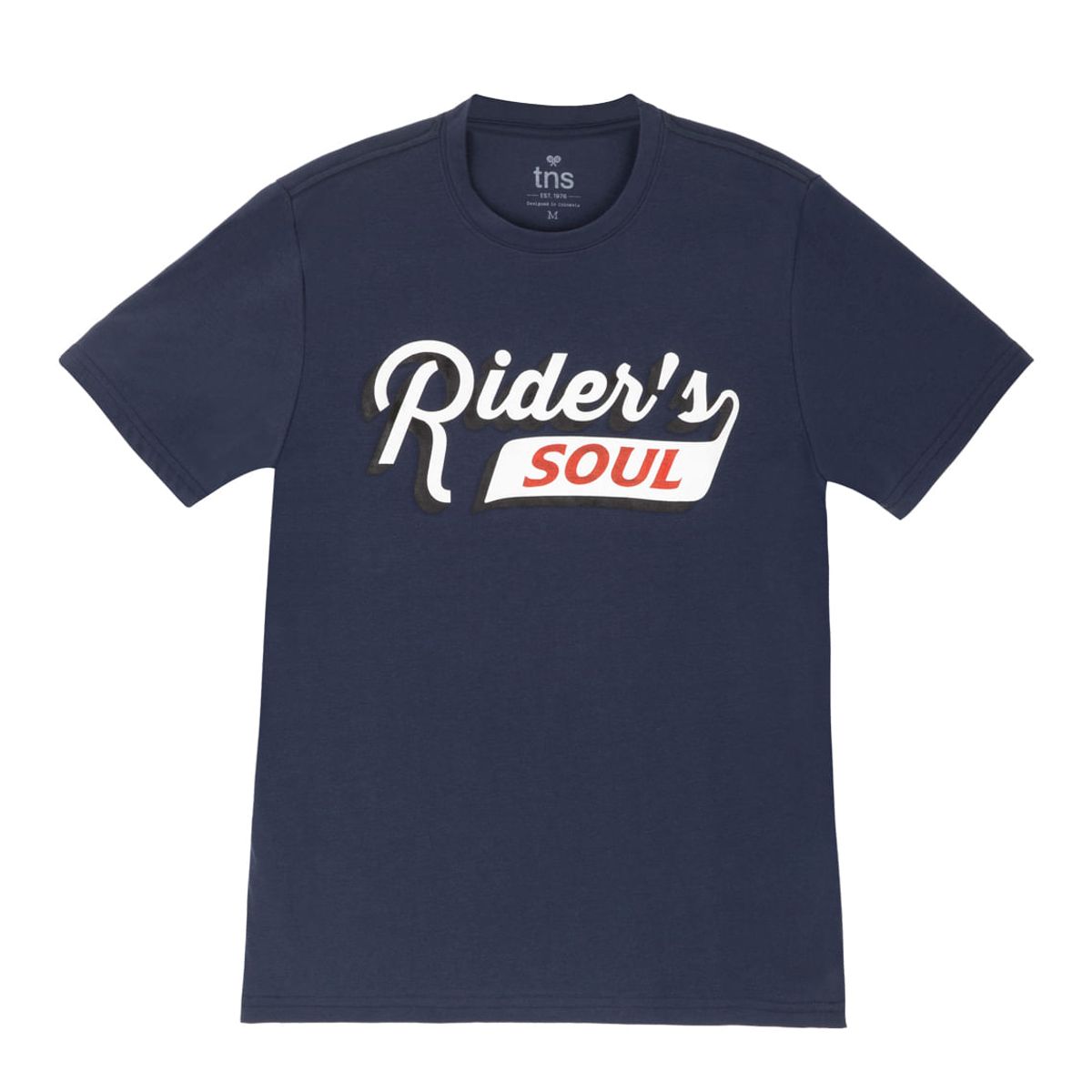 TENNIS - Camiseta azul estampada para hombre