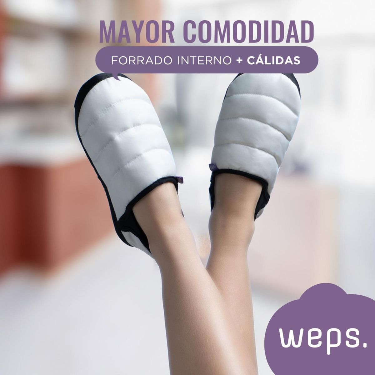 CASATUA - Pantuflas Mujer Hombre Niño Weps Termicas Antideslizantes