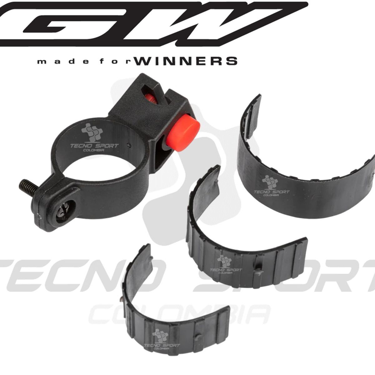 GW - Candado Guaya Bicicleta Seguridad Clave 4 Dígitos + Soporte