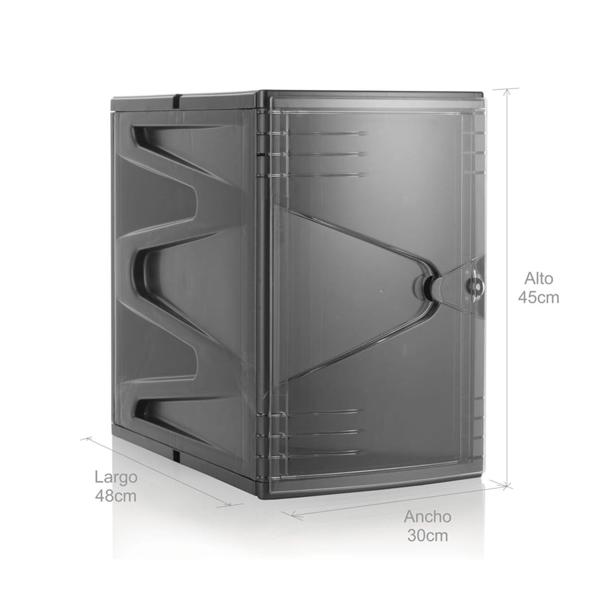 ESTRA - Locker Plástico Modular Transparente 45 cm