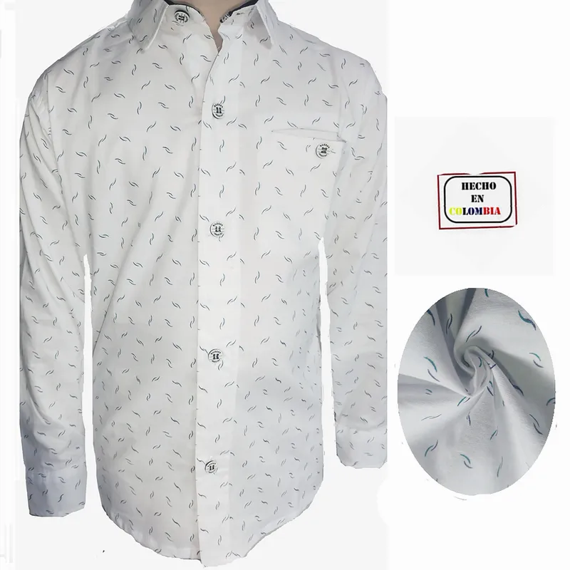 ZAFIRO JEANS - Camisa  serpentinas para niño  en manga larga