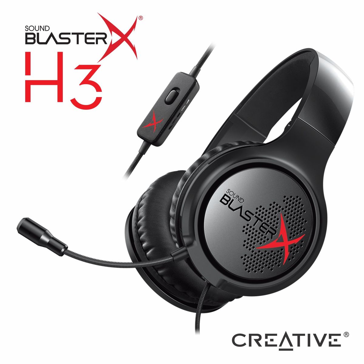 CREATIVE LABS - DIADEMA GAMER PRO - CREATIVE SOUND BLASTERX H3.
