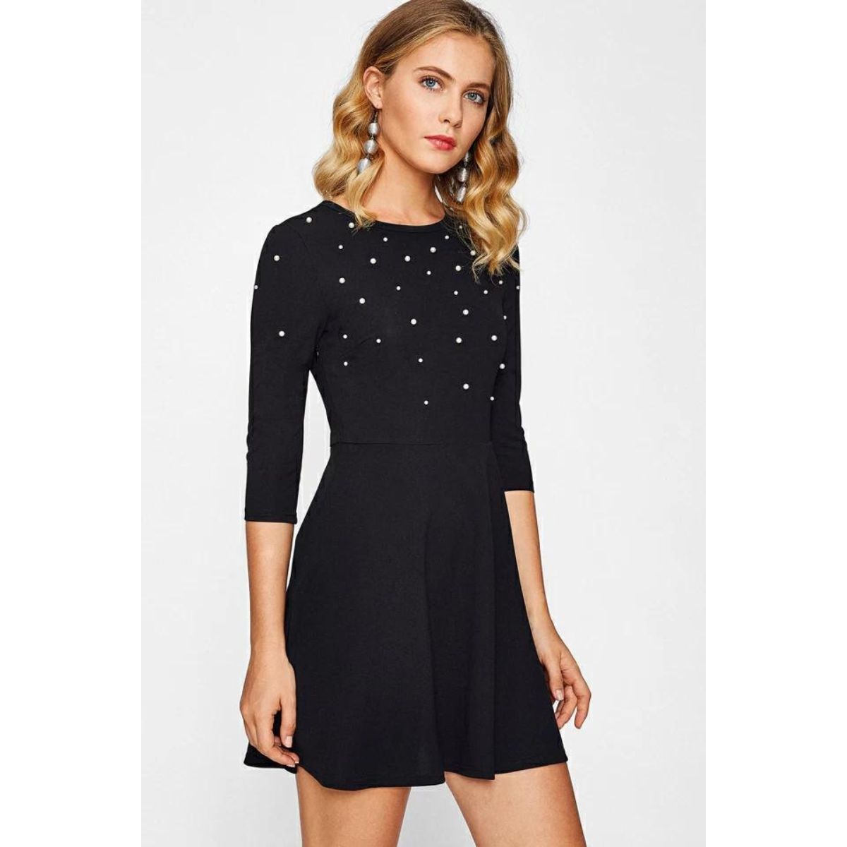 NEGRELI - VESTIDO DE MUJER CASUAL SEMI ROTONDO REF-3075