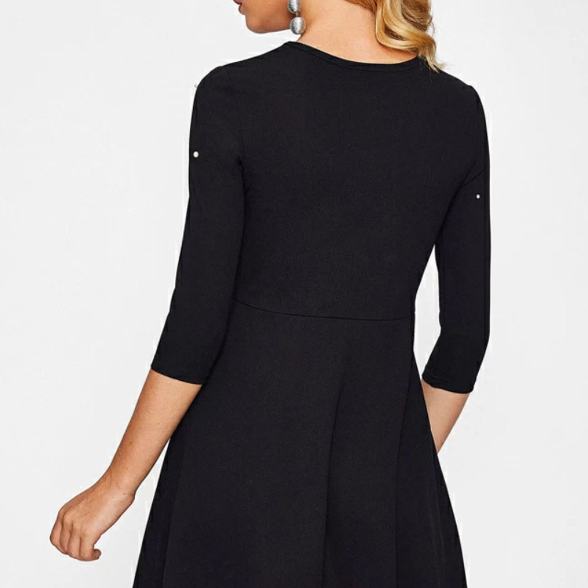 NEGRELI - VESTIDO DE MUJER CASUAL SEMI ROTONDO REF-3075