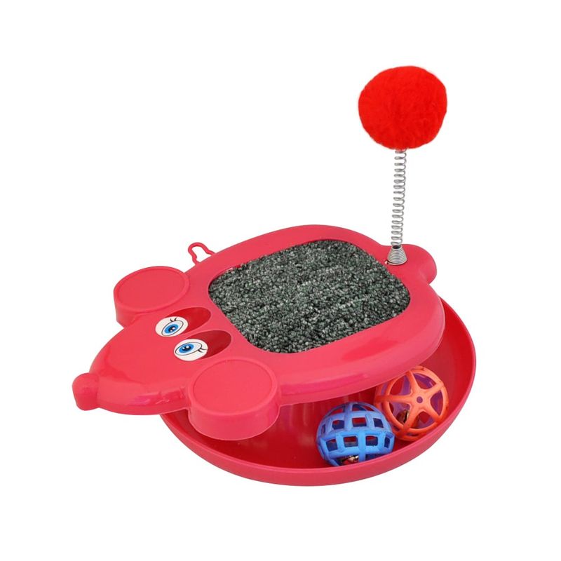 AM MASCOTAS - Rascador Gato Platillo Pom Pom Am Mascotas