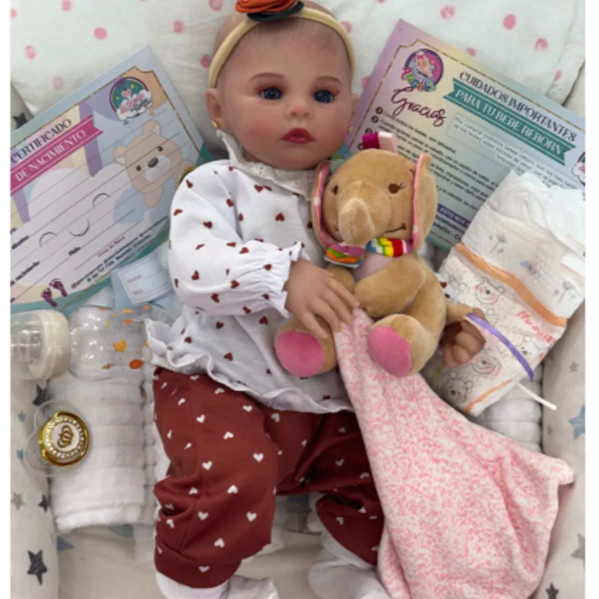 GENERICO - ❤ Bebe Reborn ❤ Sarita ❤ Ropa Corazones ❤