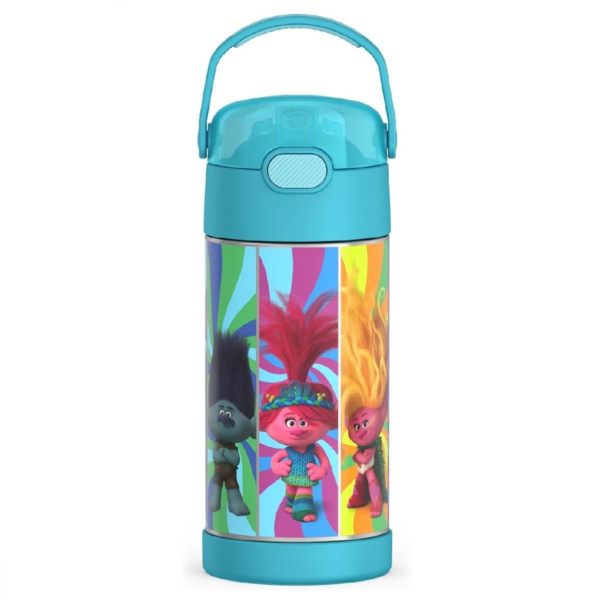 THERMOS - Termo Pitillo Infantil Acero Inoxidable Trolls 12 Onz