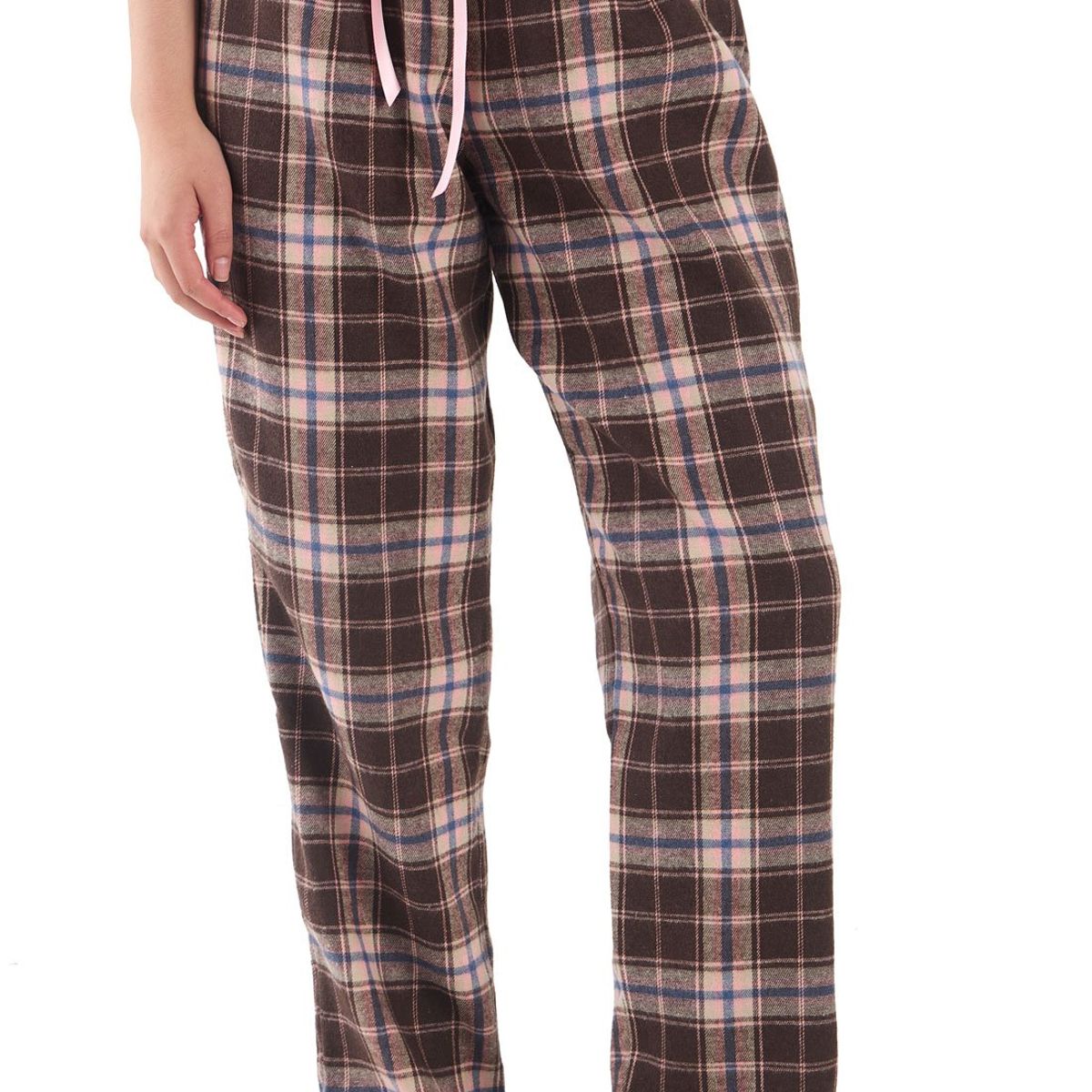 SANTANA - Pantalón Pijama Leñador Mujer Marrón