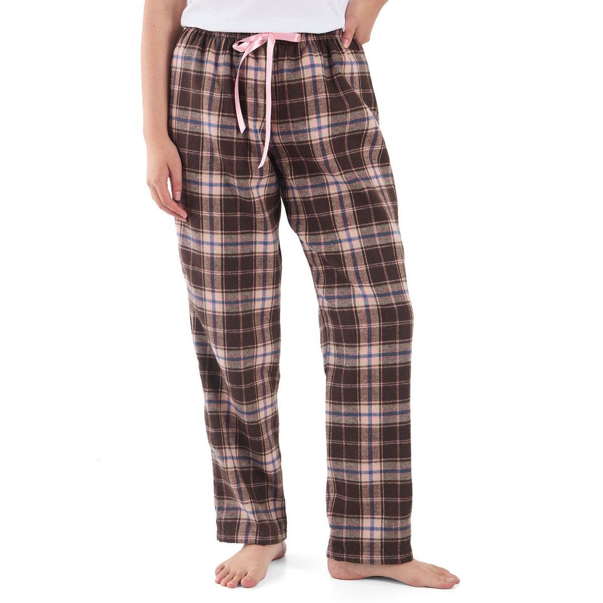 SANTANA - Pantalón Pijama Leñador Mujer Marrón