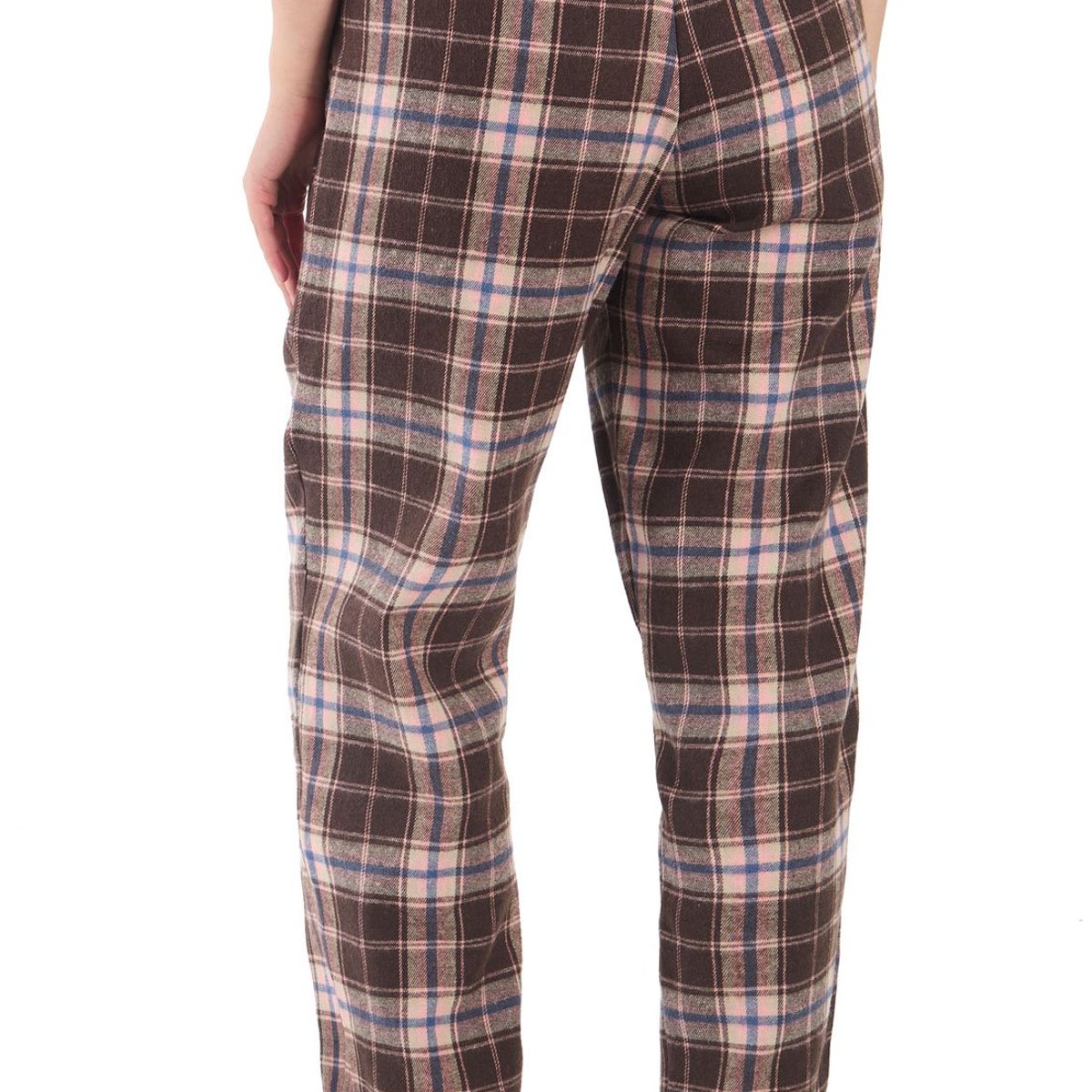 SANTANA - Pantalón Pijama Leñador Mujer Marrón