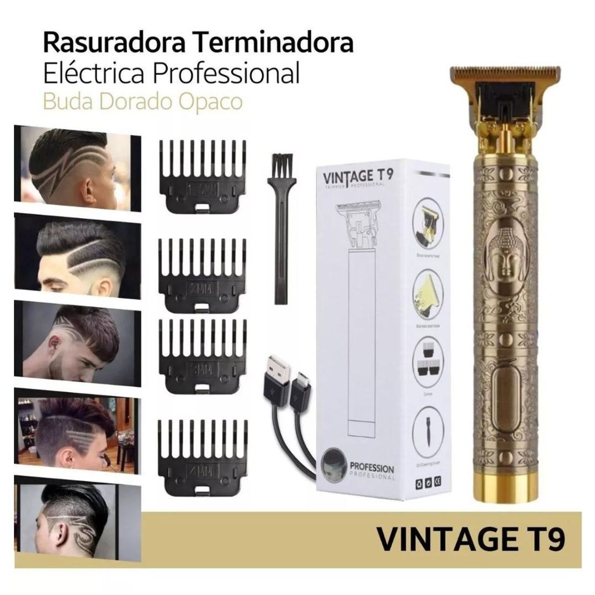 MAZUGI - Maquina Para Cortar Cabello Y Barba Barbera Estilista Profec