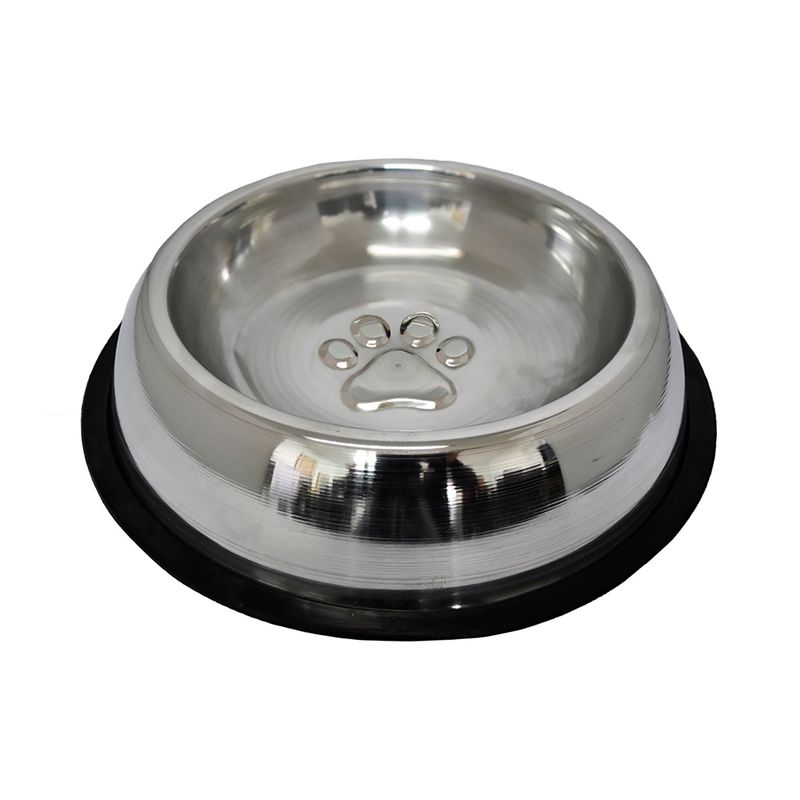 AM MASCOTAS - Comedero Aluminio Antideslizante Grande Am Mascotas