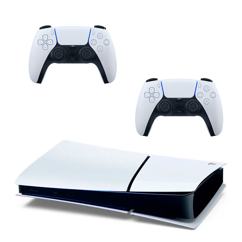 SONY - Consola Playstation 5 Sony Slim 1 Tera Digital PS5 +2 Controles