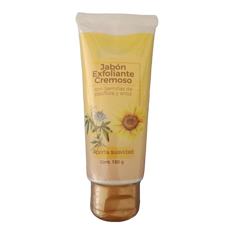 GENERICO - Jabón Facial Exfoliante Cremoso Semillas Pasiflora y Arroz 100 Gramos