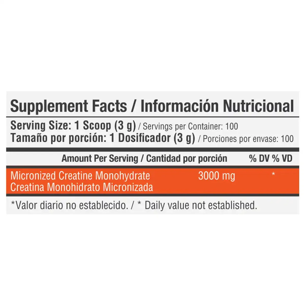 HEALTHY SPORTS - Creatine Monohydrate 3000 100 Servicios