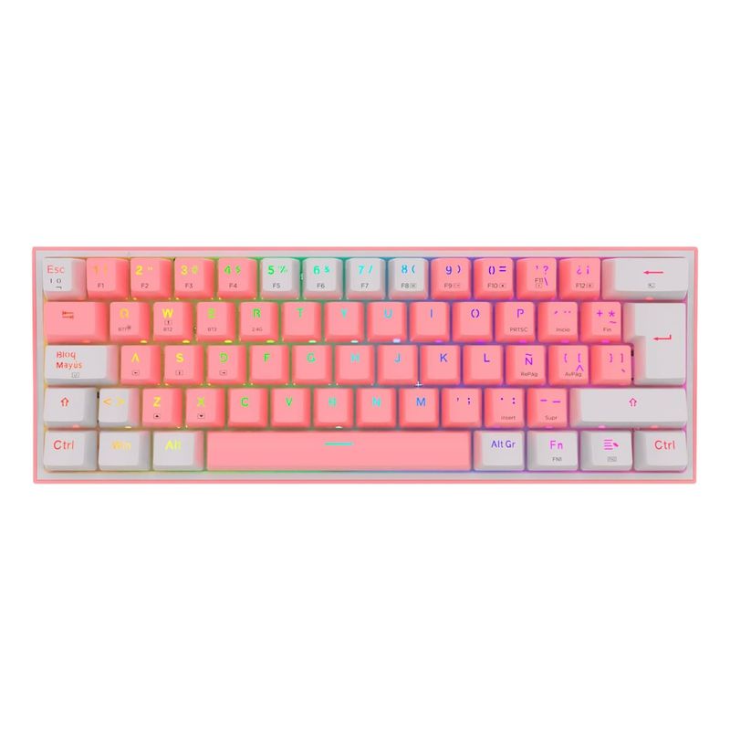 REDRAGON - Teclado Gamer Mecánico Wireless Redragon K616 RGB-PW Fizz Pro