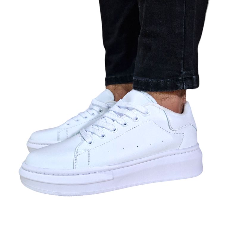 EVEGONZ - Zapatillas Urbanas Casuales de Hombre Zapato Blanco