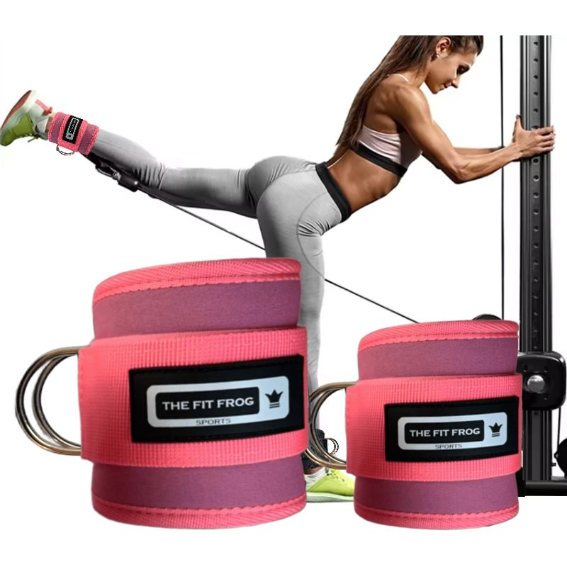 GENERICO - Ankle Straps Tobillera Polea Gym The Fit Frog Sports
