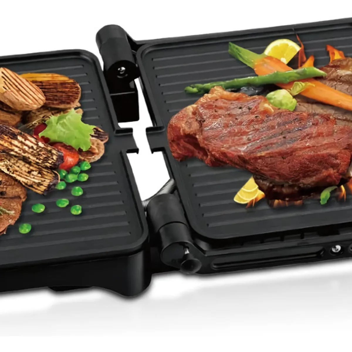GENERICO - Parrilla Eléctrica Multifunción Tostadora Sandwichera Hogar