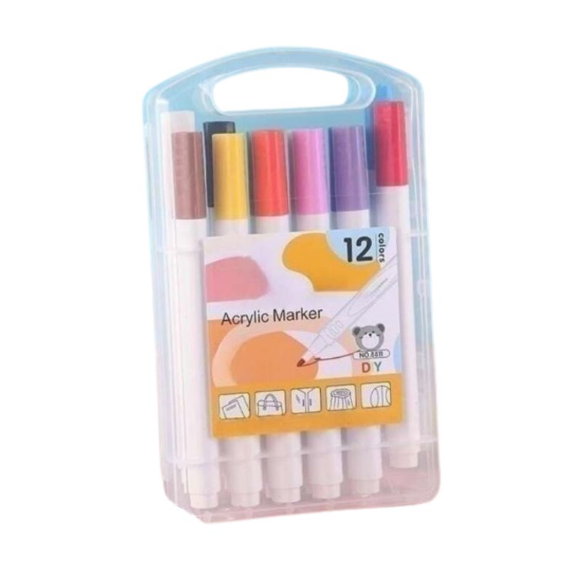 GENERICO - Marcadores Acrílicos Para Pintar X 12