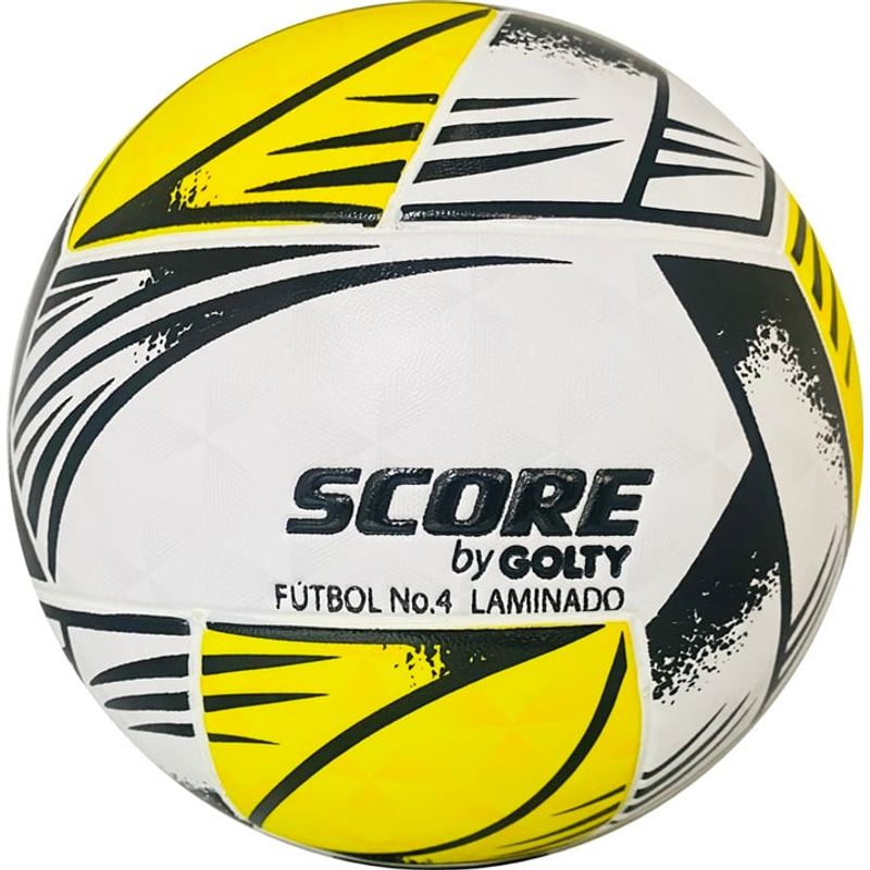 GOLTY - Balón Fútbol Score By Golty Tribal Laminado Comp 4 Amarillo