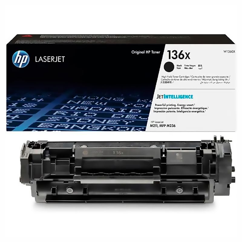 HP - Tóner 136X HP Negro Para Impresoras HP Laserjet M209 M211 MFP M236.
