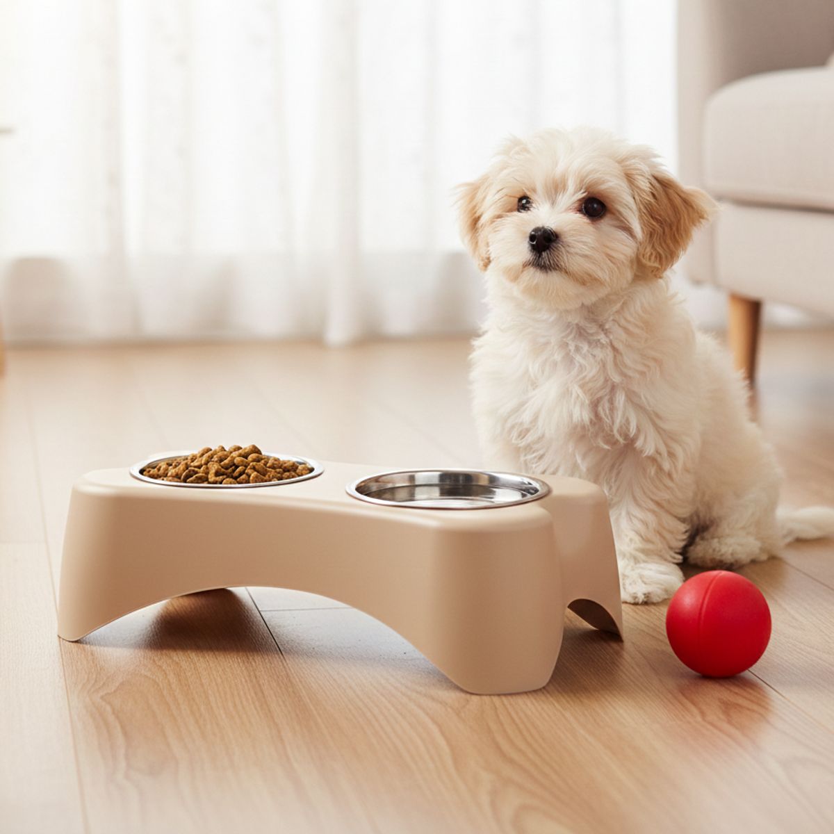 AM MASCOTAS - Comedor Plato Alumunio Hueso Mediano Am Mascotas