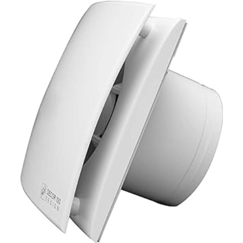 GENERICO - EXTRACTOR AXIAL PARA BAÑO DECOR-200 C DESING 18x18 5”