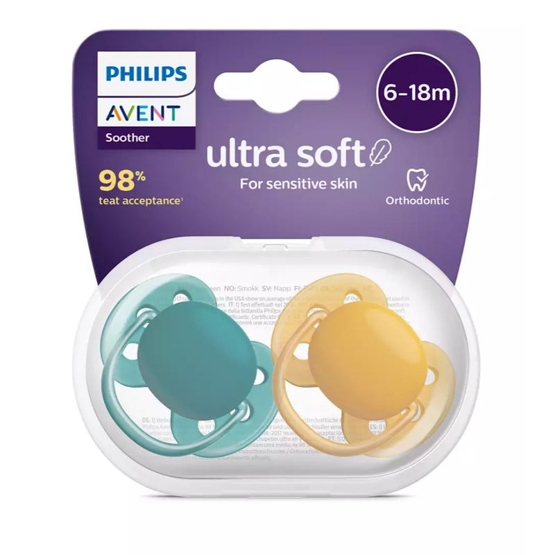 AVENT - Chupete Ultra-Soft 6-18M Neutro - Avent - SCF09104