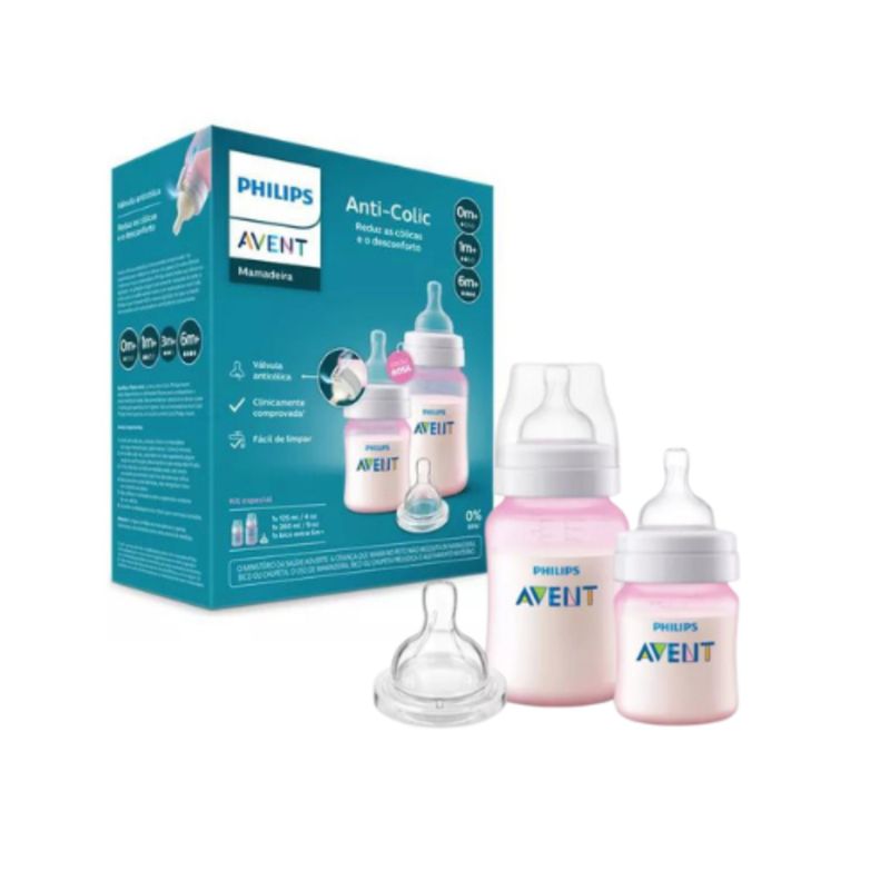 AVENT - Set Regalo Rosa Anticólicos Avent - Avent - SCY11914