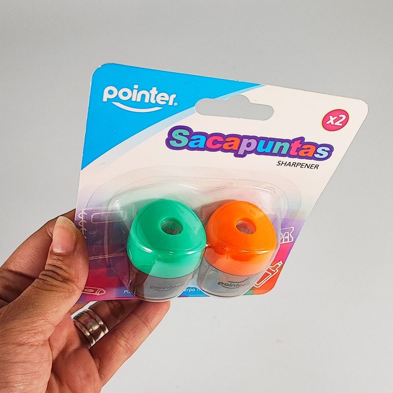 POINTER - Sacapuntas / Tajalápiz Pointer X 2 Unidades
