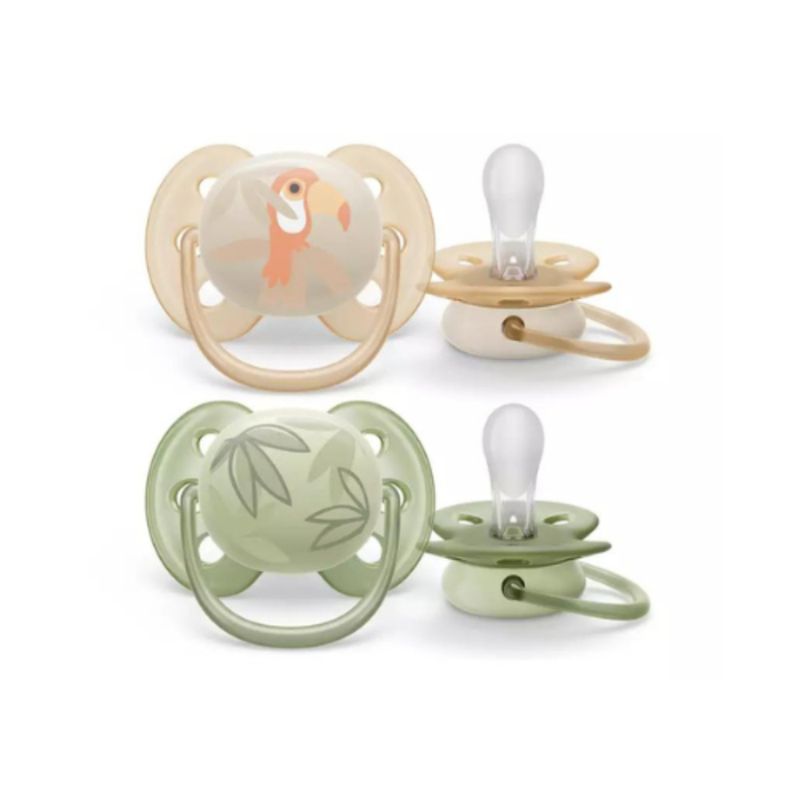 AVENT - Chupo Ultra Soft 0-6M X2 TucanHoja - Avent - SCF09107