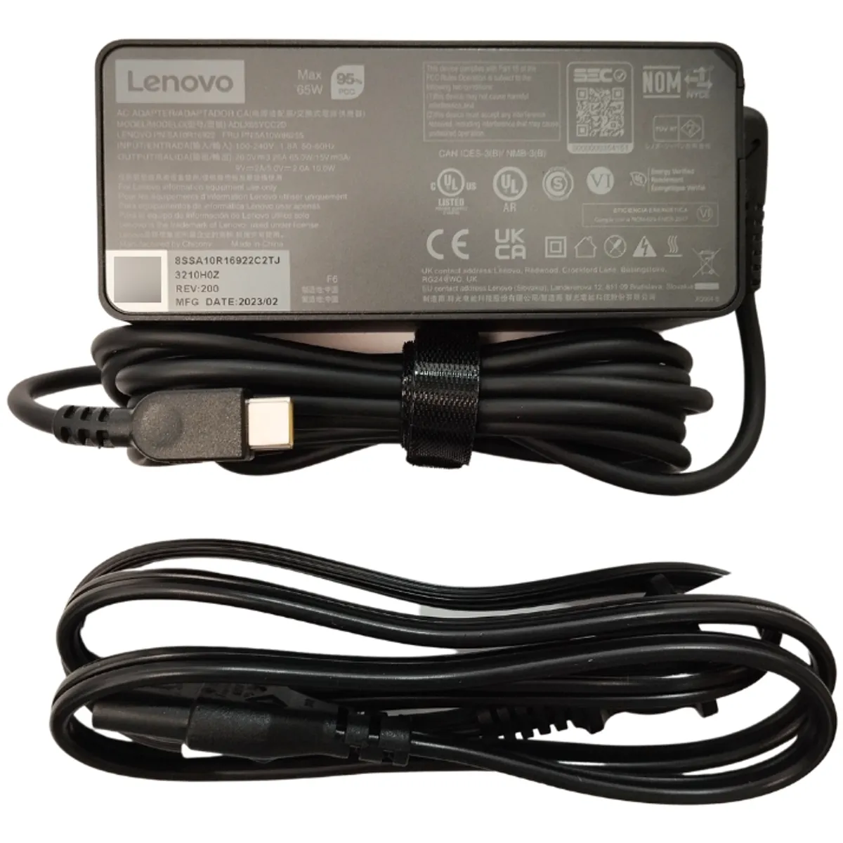 Lenovo - Cargador Original Lenovo Ideapad 100 Series 20v 225a3.25 A