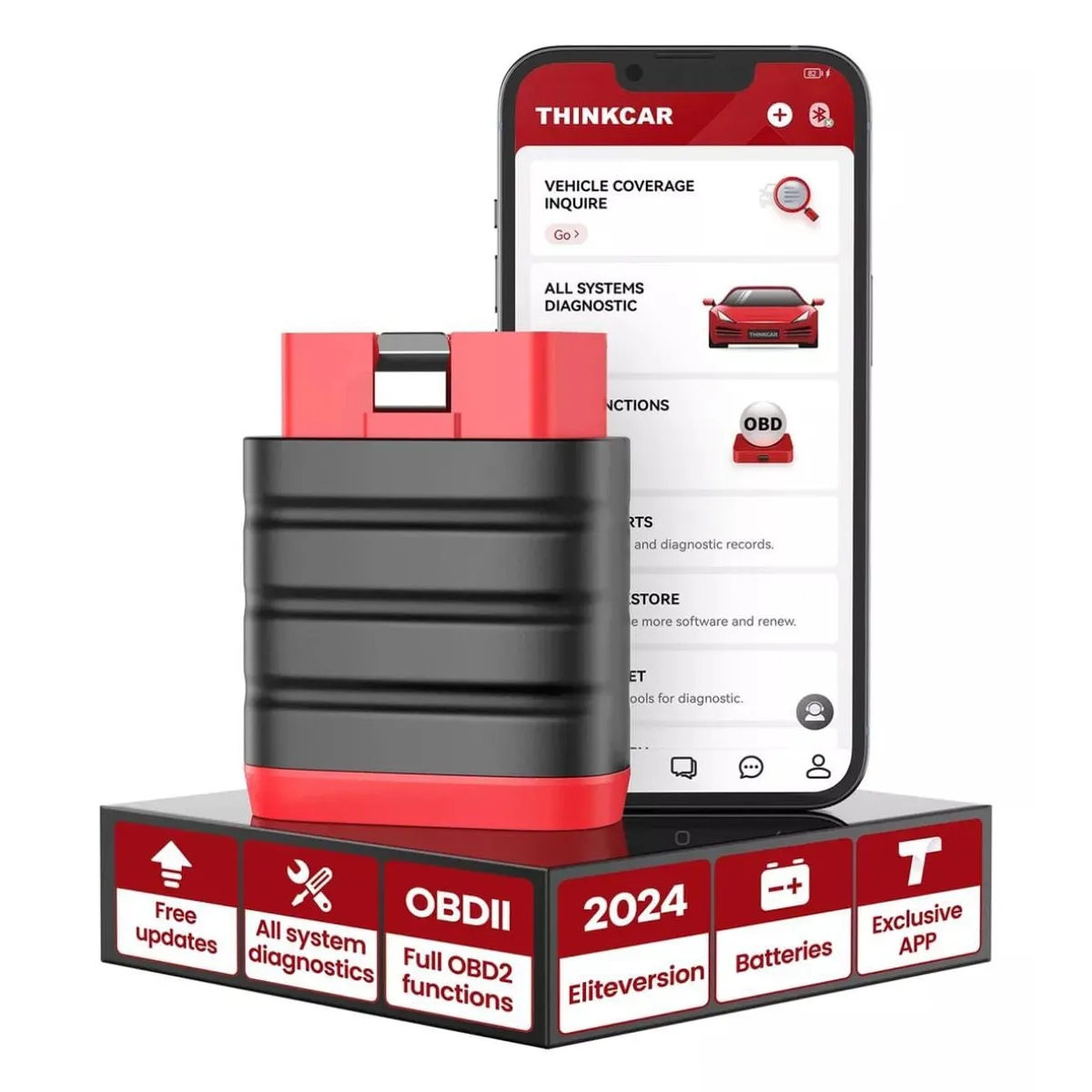 THINKCAR - Escaner Automotriz Thinkdiag Mini Multimarca 12 V Obd2