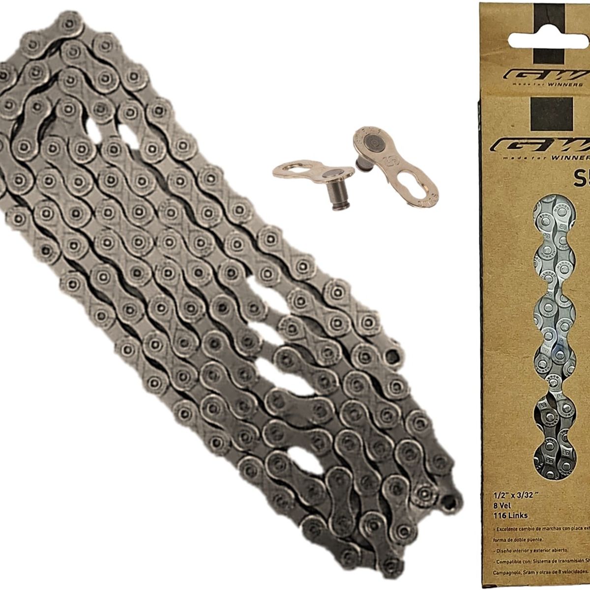 GW - Cadenilla Gw S51 8v Cadena Bicicleta Montaña Y Ruta