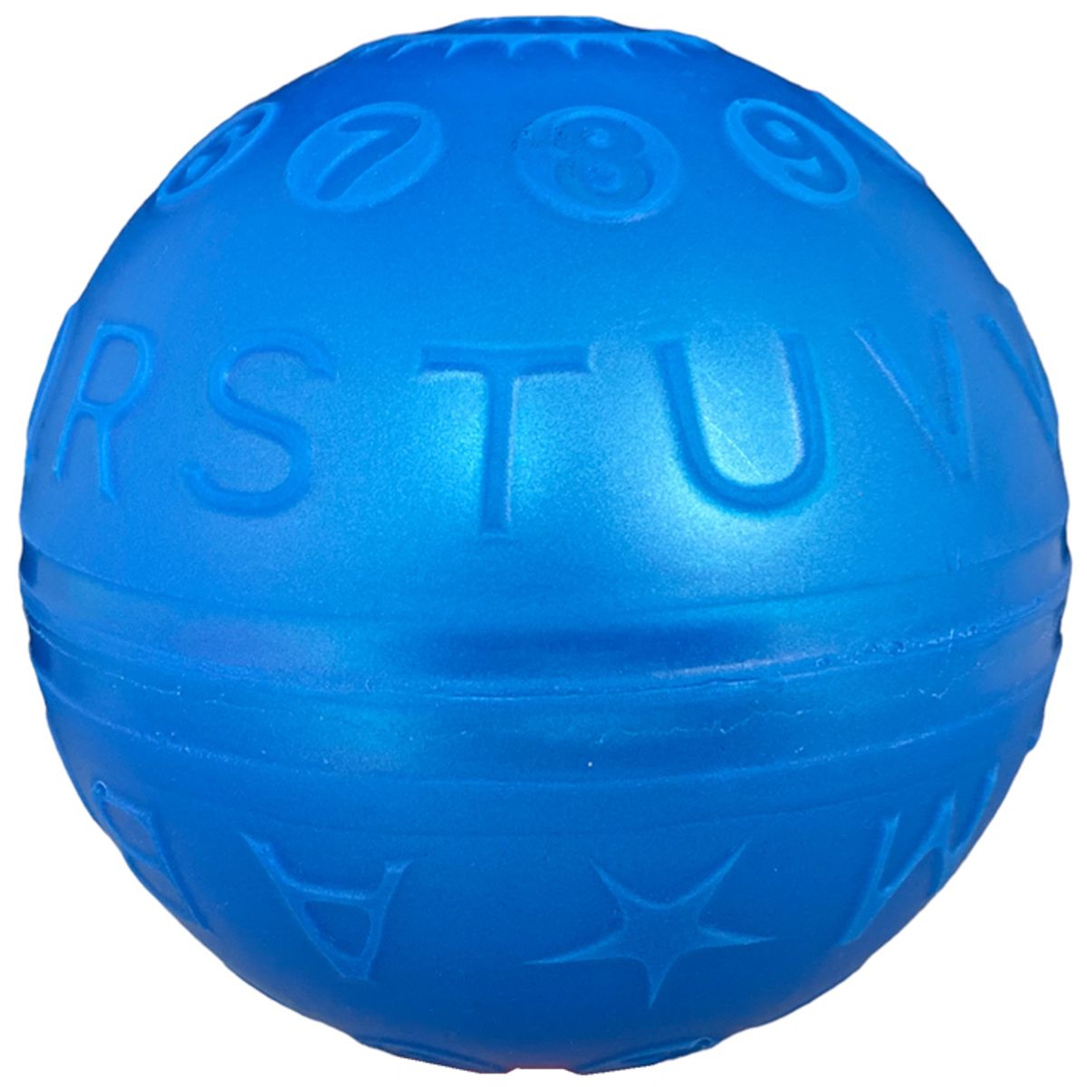GOLTY - Pelota De Letras, Caucho Adecuado Para Niños, # 7 Azul