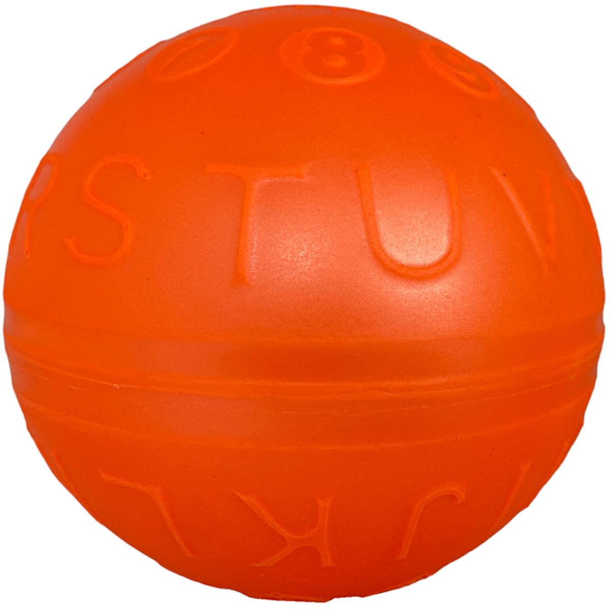 GOLTY - Pelota De Letras, Caucho Adecuado Para Niños, # 7 Naranja