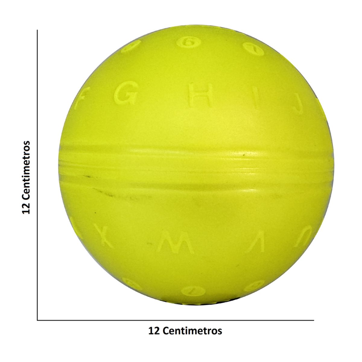 GOLTY - Pelota De Letras, Caucho Adecuado Para Niños, # 5 Amarillo